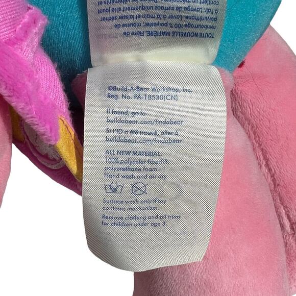 Build-A-Bear Princess POPPY Troll Stuffed Doll 20” Pink Dress Rainbow Hair Plush - Picture 8 of 14